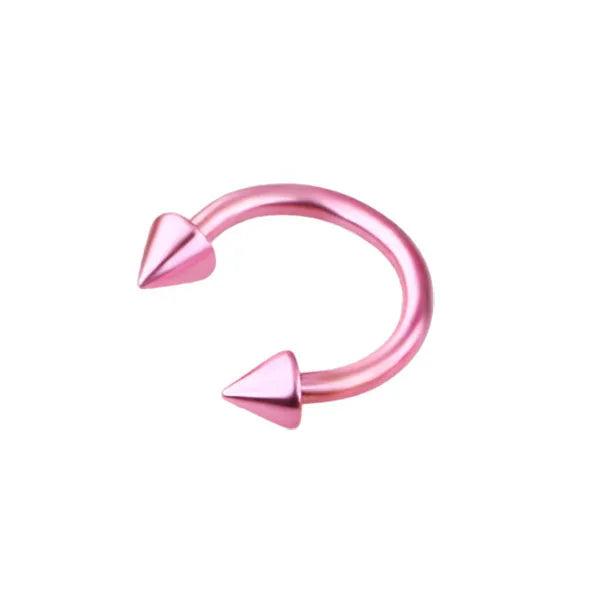 8X 16G 1.2mm Multicolour Septum Horseshoe Nose Ring Steel 3mm Cone Ear Tragus Monroe Lip Stud Body Piercing
