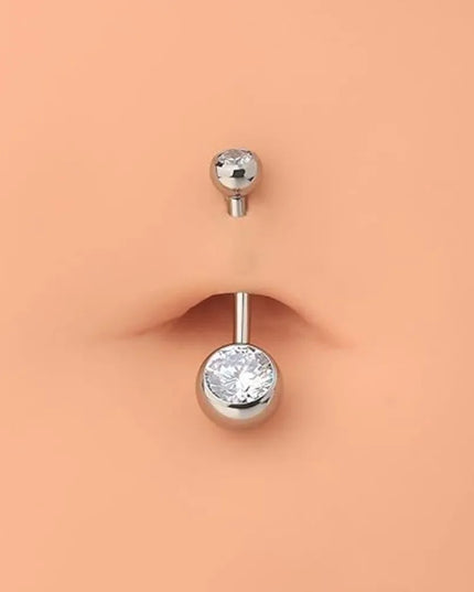 Fashion Titanium Material Belly Button Rings Curved Dangle Design Navel Piercing Belly Rings Body Piercing