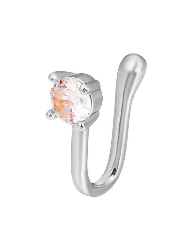 Men Women Nose Ring Clip Fake Septum Piering Rock Hip Hoop Punk Stainless Steel Body Jewelry Non Perforation Nose Clip Ring 2026