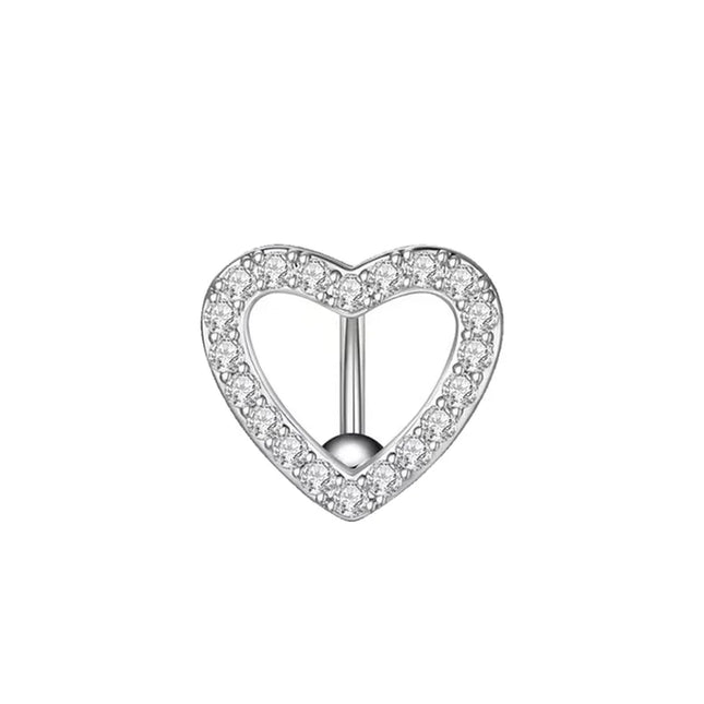 1PCS Butterfly Belly Button Piercing Jewelry 14G Heart Belly Ring Body Piercing Bee Navel Piercing Belly Bars Piercing Ombligo
