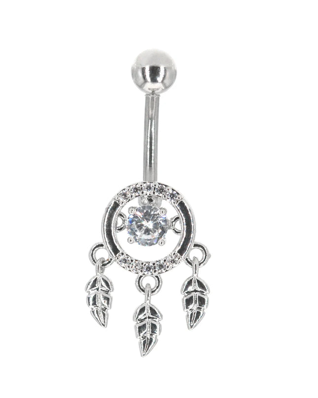 1Pc Butterfly Sexy Dangling Navel Belly Button Ring Oreja 14G Heart Brand New Heart 316L Surgical Steel Belly Piercing Jewelry