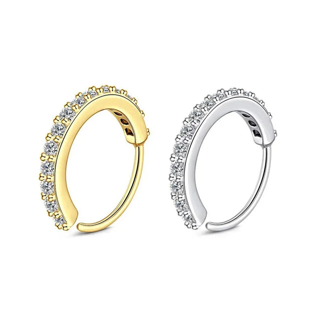 1/2/3pcs Fake Nose Ring For Women Stainless Steel Round Cartilage Tragus Helix Ear Nose Piercing Falso Nariz Body Jewelry