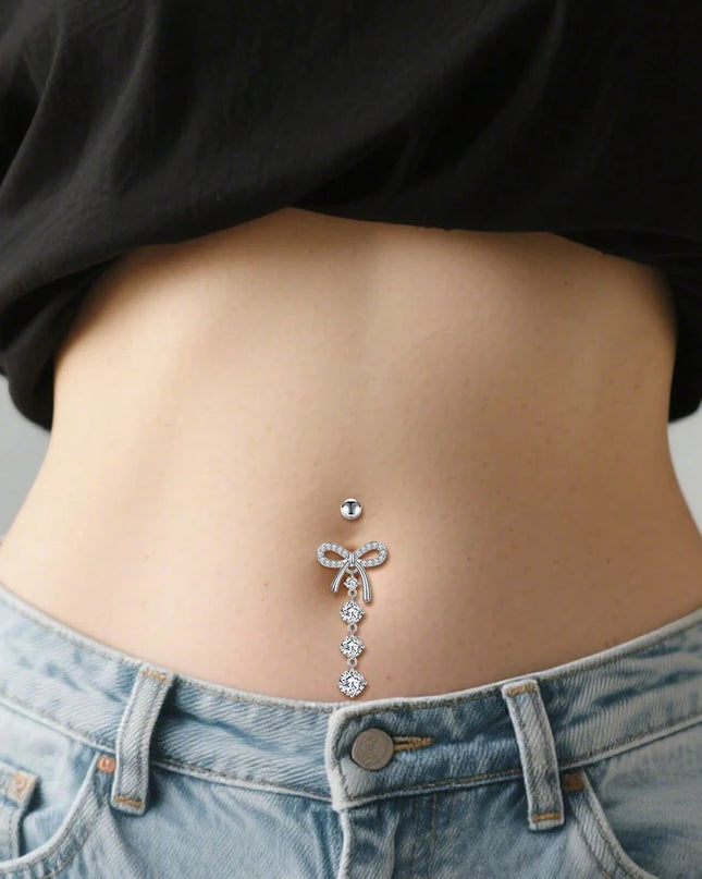 Belly Button Piercing Kit Gun Belly Piercing Gun Navel Piercing Belly Button Ring Piercing Kit Gun Pendant Belly Button Rings
