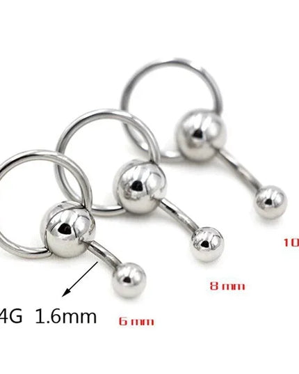 Surgical Belly Button Rings for Women Nombril Ombligo Navel Ring Earrings Stainless Steel Barbell Round Body Piercing Jewelry