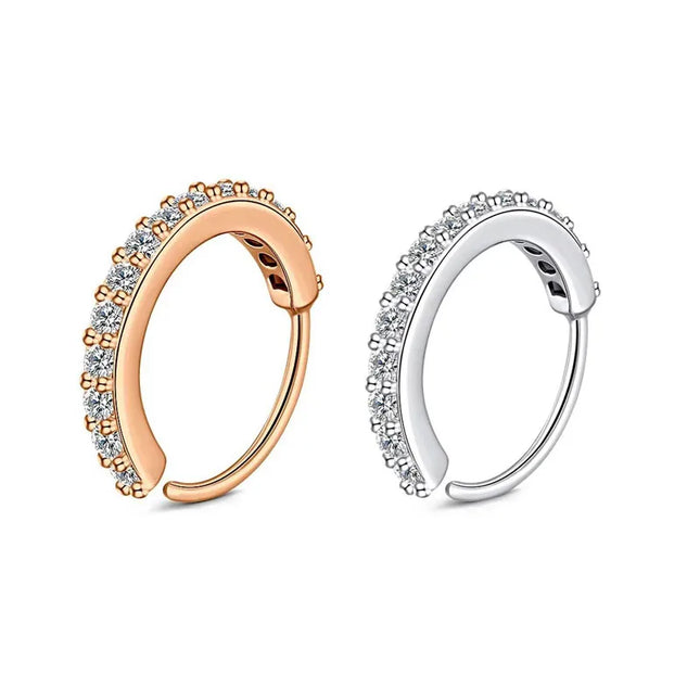 1/2/3pcs Fake Nose Ring For Women Stainless Steel Round Cartilage Tragus Helix Ear Nose Piercing Falso Nariz Body Jewelry