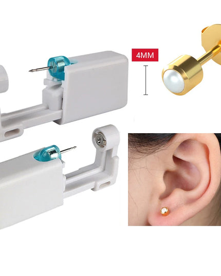 Ear Piercing Gun Disposable Disinfect Safety Earring Piercer Kit Studs Nose Ring Piercing Machine Body Jewelry Tool 17 Colors