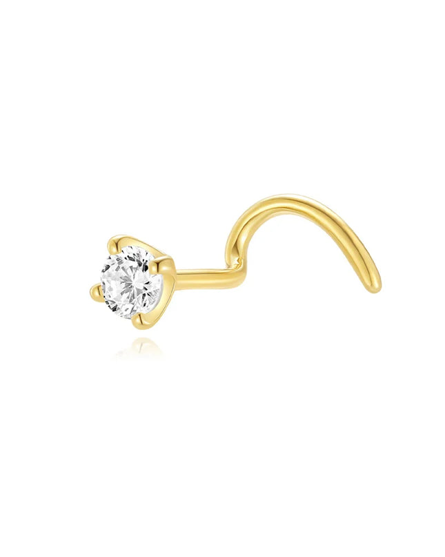 ROXI 925 Sterling Silver 1 Piece Flower/Round Nose Rings for Women Men Body Nose Piercing Cartilage Piercing Jewelry