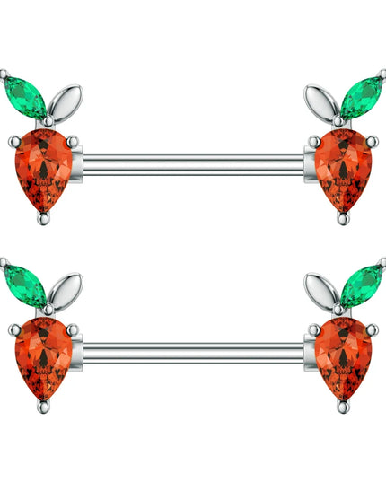 2pcs Animal Plant Series Nipple Piercing Shield Barbell for Women Both Sides Screwed Sexy Body Nipple Ring Piercings Nombril