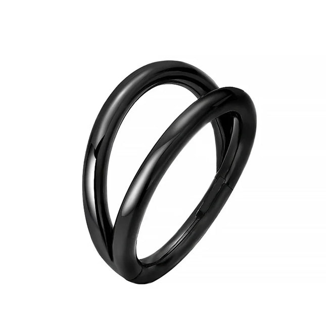 Nose Rings Hoops Double Septum Rings Cartilage Hoop Earring Piercing Nariz Open Stacked Hoop Nose Rings for Women and Men Gift