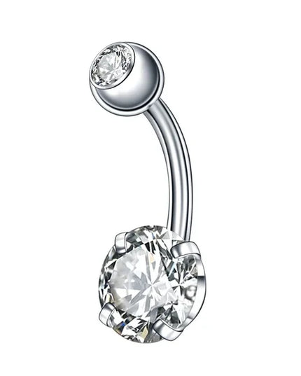 1Pc Surgical Steel Belly Button Ring Navel Nombril Piercing CZ Belly Ring Sexy Women Belly Piercing Body Jewelry Ombligo 14G