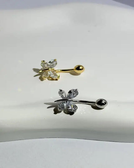 Belly Button Ring Trendy Dragonfly Butterfly Shape Sexy Comfort Fit Navel Piercing Jewelry for Girls Pool Party Beach Trip