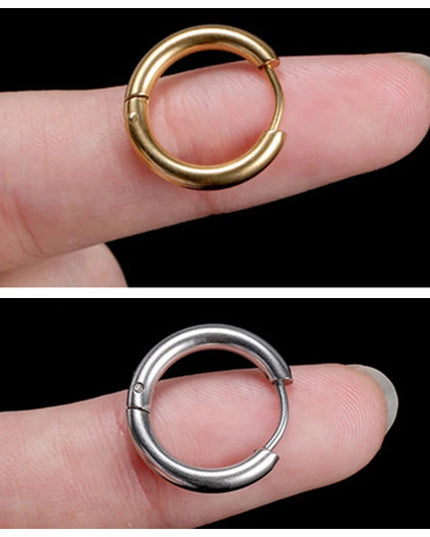 Ear Piercing For Women Pierced Earring Daith Helix Flat Lobe Star Plant Lightning Zircon Stainless Steel Ear Hoop Jewelry Gift