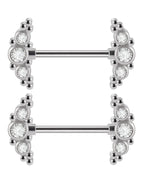 1Pair 10 / Nipple Rings / body|Geometric