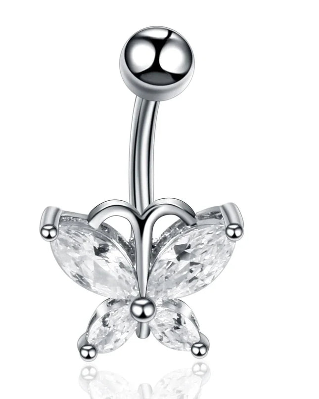1Pc Surgical Steel Belly Button Ring Navel Nombril Piercing CZ Belly Ring Sexy Women Belly Piercing Body Jewelry Ombligo 14G