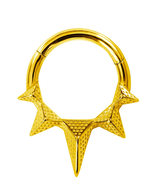Thorns Septum Piercing Nose Ring Daith 316L Stainless steel Clicker Helix Conch Cartilage Earring Segment BodyJewelry
