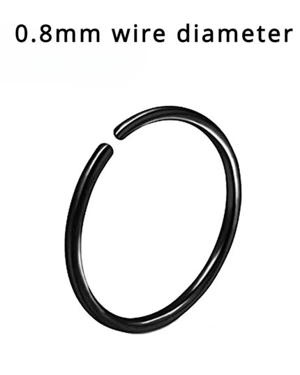 Nose Rings Hoops Double Septum Rings Cartilage Hoop Earring Piercing Nariz Open Stacked Hoop Nose Rings for Women and Men Gift