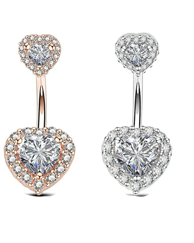 2023 Zircon Belly Button Rings for Women Girls Sexy Piercing Navel Ring Bar Drop Dangle Belly Navel Rings Ashion Body Jewelry