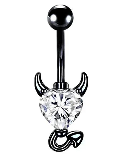 1PCS Bat Belly Button Piercing Jewelry 14G Claw Belly Ring Body Piercing Bee Navel Piercing Heart Belly Bars Piercings Ombligo