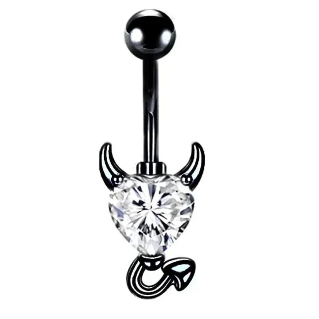1PCS Bat Belly Button Piercing Jewelry 14G Claw Belly Ring Body Piercing Bee Navel Piercing Heart Belly Bars Piercings Ombligo