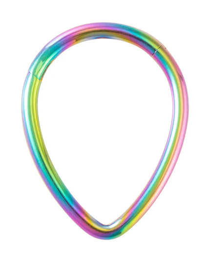 Drip nose Ring Fashion stainless steel closed ring Hinge nasal septum ear bone multi-purpose ring piercing jewelry