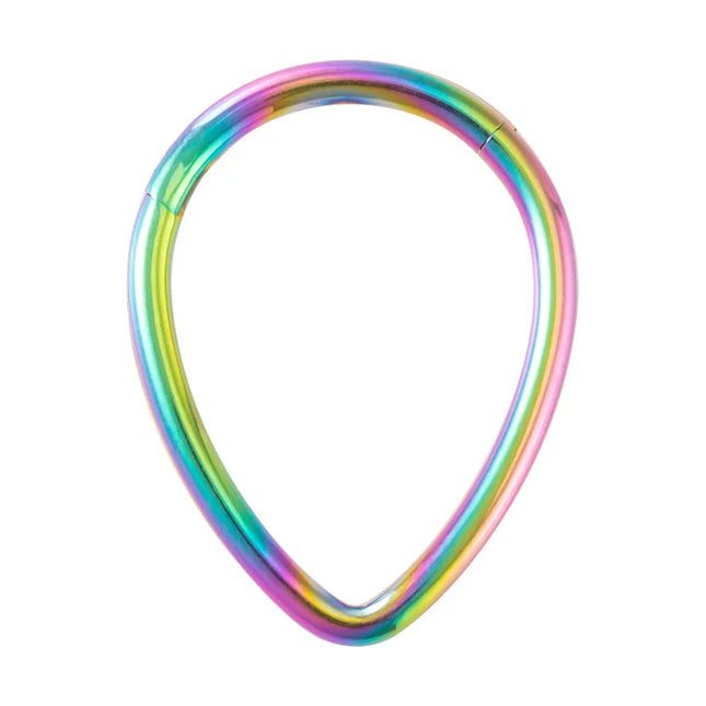 Drip nose Ring Fashion stainless steel closed ring Hinge nasal septum ear bone multi-purpose ring piercing jewelry