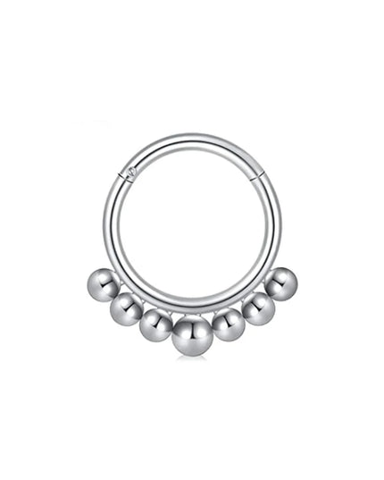 WKOUD 1Pcs Septum Rings Hoop Nose Ring Horseshoe Stainless Steel Cartilage Earrings Hoop Helix Tragus Septum Piercing Jewerly