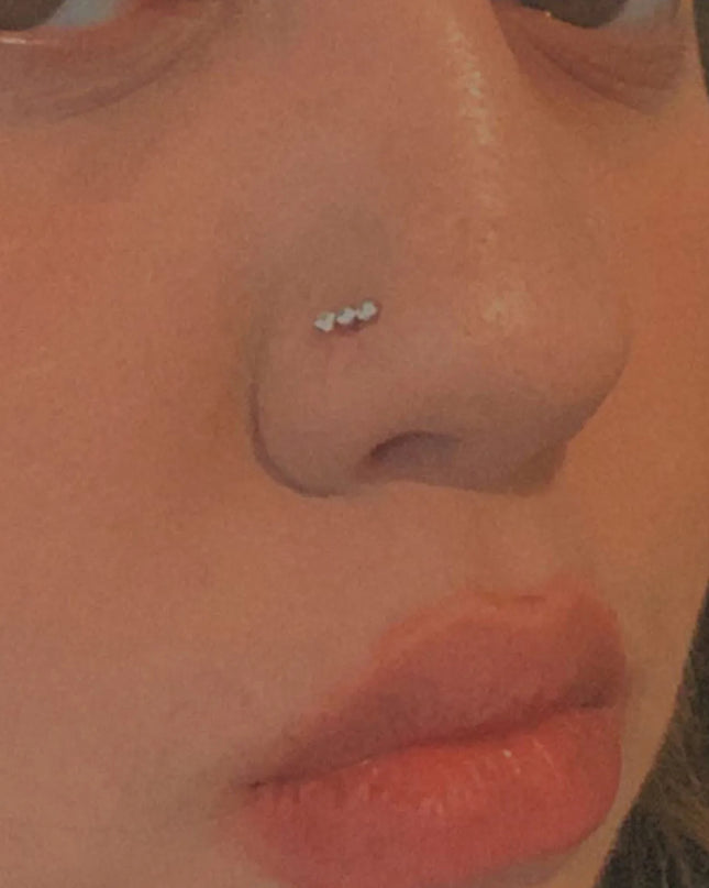 7pcs Nose Piercing Kit Nose Ring Piercing Kit, Nose Piercing Kit with Nose Rings Disposable Nose Piercing Gun Kit