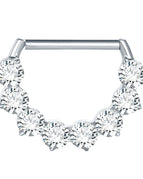 C-Silver Color / Nipple Rings / 14G 1.6x14mm|body