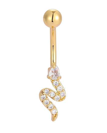 1PC 14G Surgical Steel Belly Button Rings Bow Butterfly Snake Cubic Zirconia Belly Button Barb Ombligo Piercing Jewelry