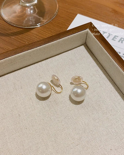 Pearl Ear Clip Fashion Without Ear Hole Earings Simple Ear Cuff Fake Piercing Fashion Jewelry Sweet Earings For Women