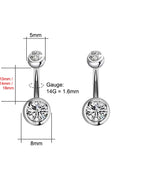 8mm - 2pcs / White