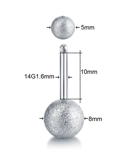 1PC Belly Button Piercing Crystal Ball Butterfly Navel Piercing Stainless Steel Belly Button Ring Cartilage Earring Jewelry