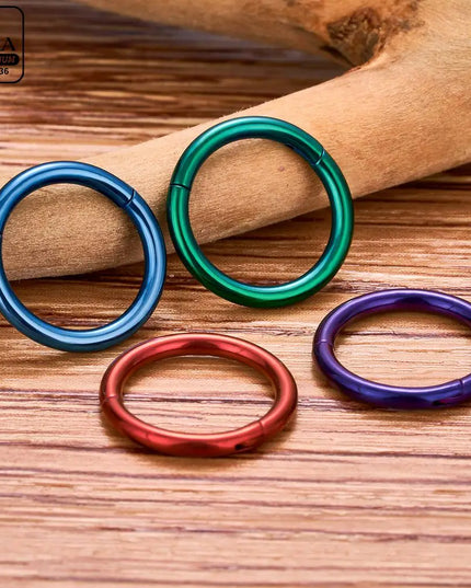 Nose Rings G23 Titanium Lip Ring For Women And Men Piercing Jewelry Hoop Earrings Mixed Color Body Clips Hinged