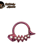 Anodizing-Purple / Nose Rings & Studs / 16G 1.2x10mm|Face|Geometric