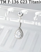 1PC Silver / Navel & Bell Button Rings / 1.6X10mm|body|Geometric