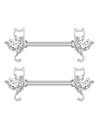 2735-SR / Nipple Rings / body|Moon