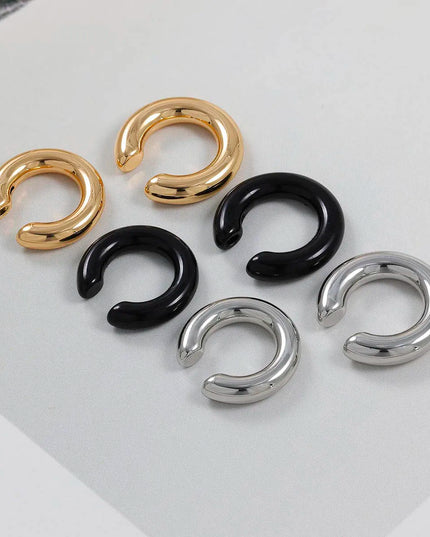 1pc Exaggerated c-Shaped Non-Piercing Nose Ring Fake Piercing Non-Piercing Ear Bone Clips For Men Ear Cuff Earrings