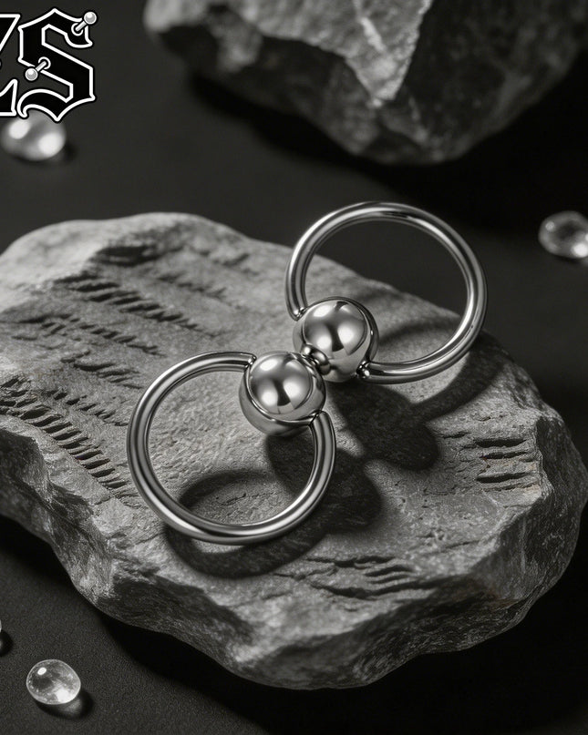 ZS 14/12G 1 PC/1 Pair Stainless Steel Nipple Rings Pendant Nipple Piercings Horseshoe Dangle Taper Private Piercing Body Jewelry