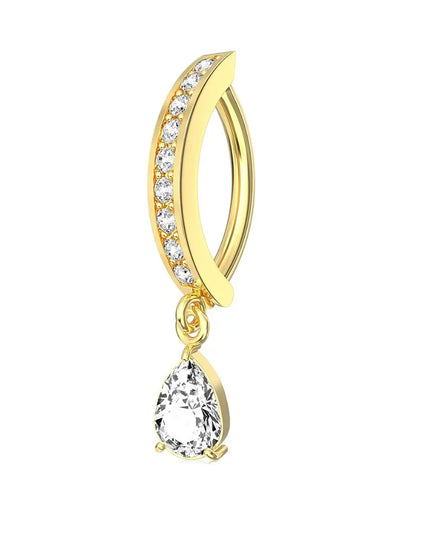 1PCS Heart Crystal Belly Button Rings For Women Fashion Reverse Belly Piercing Buckle Butterfly Navel Barbell Body Jewelry Gift