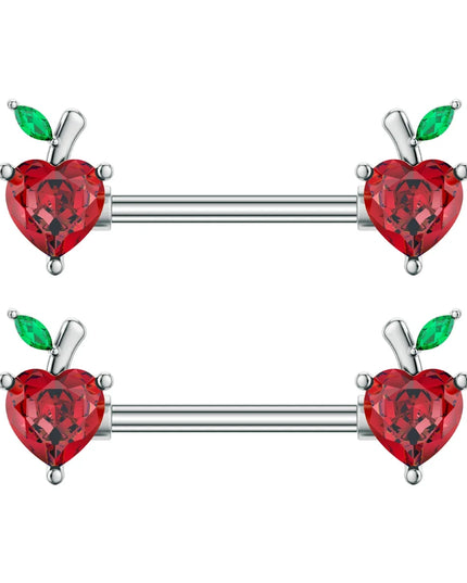 2pcs Animal Plant Series Nipple Piercing Shield Barbell for Women Both Sides Screwed Sexy Body Nipple Ring Piercings Nombril