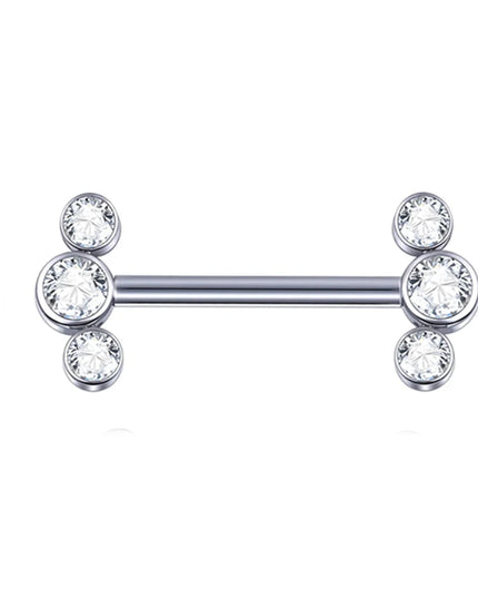1Pc G23 Titanium Nipple Piercing Barbell Ring Flower Internally Threaded Nipple Shield Ring for Sexy Women Body Piercing Jewelry