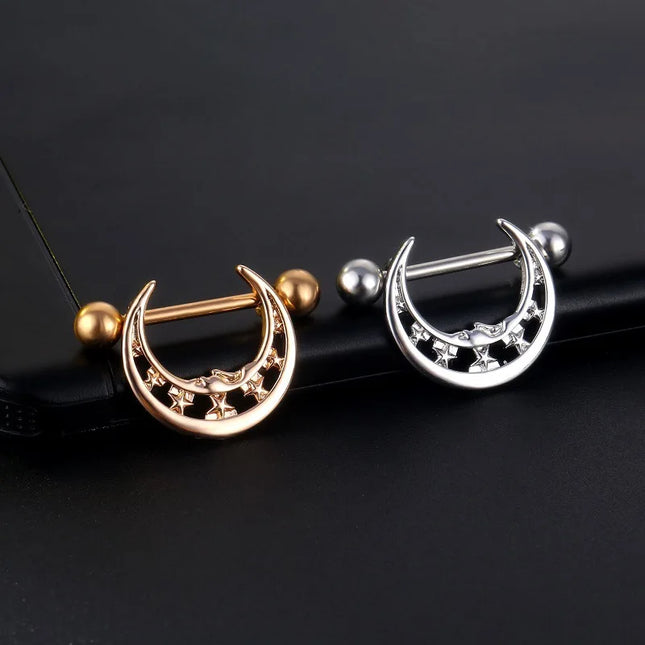 Sexy Nipple Ring Stainless Steel Zircon U Shape Barbell Nipple Studs Piercing Helix Piercing Body Papillary nail Jewelry
