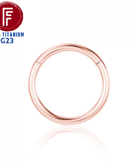 F136 Titanium Hinged Hoop Nose Rings 20G 18G 16G Septum Ring Body Piercing clicker Women and Men Cartilage Rook Earring Jewelry