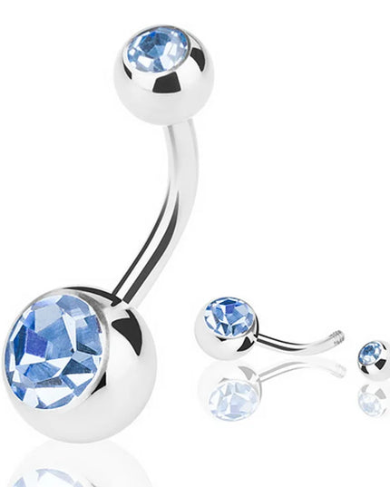 1PC Stainless Steel Belly Button Piercing Body Jewelry Women Cubic Zirconia Drop Dangle Earring Navel Piercing ombligo