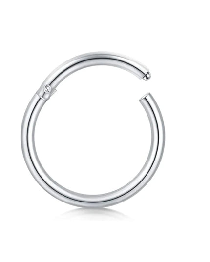 WKOUD 1Pcs Septum Rings Hoop Nose Ring Horseshoe Stainless Steel Cartilage Earrings Hoop Helix Tragus Septum Piercing Jewerly