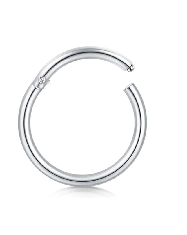 WKOUD 1Pcs Septum Rings Hoop Nose Ring Horseshoe Stainless Steel Cartilage Earrings Hoop Helix Tragus Septum Piercing Jewerly