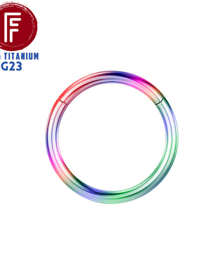 F136 Titanium Hinged Hoop Nose Rings 20G 18G 16G Septum Ring Body Piercing clicker Women and Men Cartilage Rook Earring Jewelry