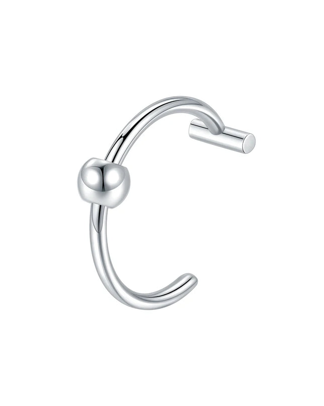 1PC Stainless Steel Fake Nose Ring Hoop Septum Rings Non-Pierced C Clip Lip Ring Earring Fake Nose Piercings Women Body Jewelry