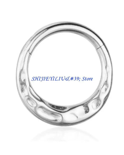 E21F Comfortable Wear Seamless Nose Rings with Heart Polished Surfaces Nose Jewelry Suitable for Easy Wear