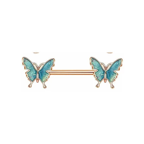 Bobisty Nipple Piercing Jewelry Stainless Surgical Steel Tongue Rings Ball Heart Butterfly Belly Barbell Body Jewelry for Women